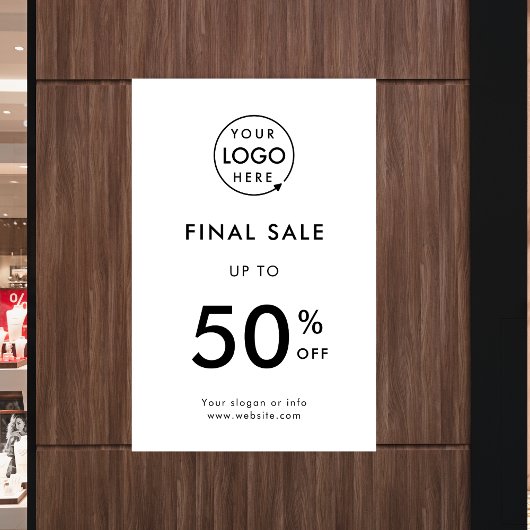 Eindverkoop | Korting op zakelijke Logo Poster