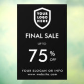 Eindverkoop | Wi-Fi korting op zakelijke Logo Raamsticker (Vel 3)