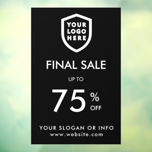 Eindverkoop | Wi-Fi korting op zakelijke Logo Raamsticker (Vel 3)