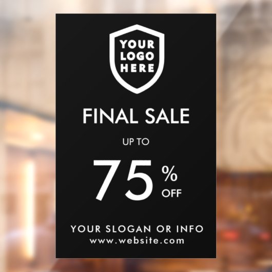 Eindverkoop | Wi-Fi korting op zakelijke Logo Raamsticker (Vel 2)