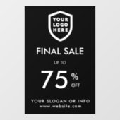 Eindverkoop | Wi-Fi korting op zakelijke Logo Raamsticker (Vel)