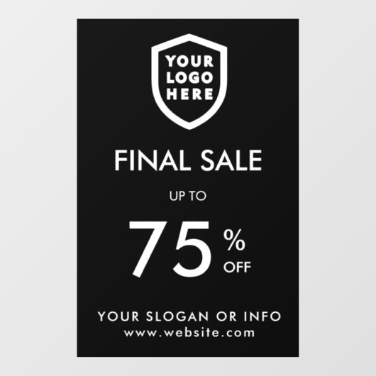 Eindverkoop | Wi-Fi korting op zakelijke Logo Raamsticker (Vel)