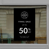 Eindverkoop | Zakelijke gebeurteniswinkelkorting z Raamsticker