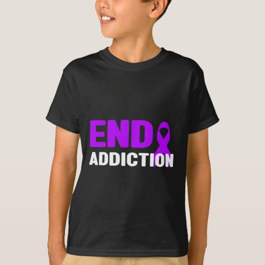 Eindverslaving - Bewustzijn van verslaving T-shirt (Voorkant)