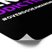 Eindverslaving! Paarse lint. Overdosering Poster (Hoek)