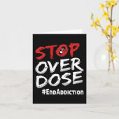 Eindverslaving stoppen boven dosisbewustzijn kaart (Gele Bloem)