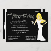 Eindvlucht vóór de ringbandige bride kaart (Voorkant / Achterkant)