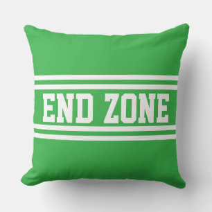 EINDZONE Helder groen sportief wit race strepen Kussen