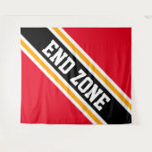 EINDZONE Heldere Sportieve Rood Zwarte Slanke Stre Wandkleed (Voorkant (horizontaal))