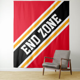 EINDZONE Heldere Sportieve Rood Zwarte Slanke Stre Wandkleed