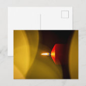 Eine brennende Kerze Briefkaart (Voorkant / Achterkant)