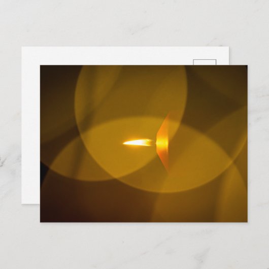 Eine brennende Kerze Briefkaart (Voorkant / Achterkant)