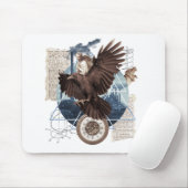 Eine schöne Collage mit Adler Klimaschutz Muismat (Met muis)