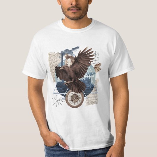 Eine schöne Collage mit Adler T-shirt (Voorkant)