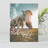 Einen schönen Valentinstag mit schauendem Pferd (Staand voorkant)