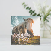 Einen schönen Valentinstag mit schauendem Pferd (Staand voorkant)