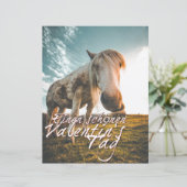 Einen schönen Valentinstag mit schauendem Pferd (Staand voorkant)