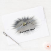 einer spinnt immer Aufkleber Ovale Sticker (Envelop)