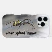 Einer spinnt immer iPhone Hüllen Hoesje (Achterkant horizontaal)