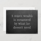 Eines Menschen Reichtum Briefkaart (Voorkant / Achterkant)