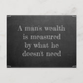 Eines Menschen Reichtum Briefkaart (Voorkant)