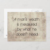 Eines Menschen Reichtum Briefkaart (Voorkant / Achterkant)
