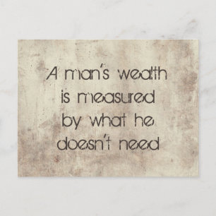 Eines Menschen Reichtum Briefkaart