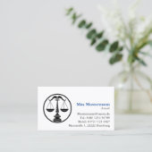 einfache Anwalt Visitenkarte Visitekaartje (Staand voorkant)