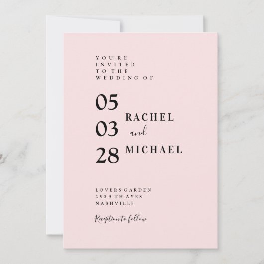 Einfache Einladung Uitnodiging (Voorkant)