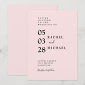 Einfache Einladung Uitnodiging (Voorkant / Achterkant)