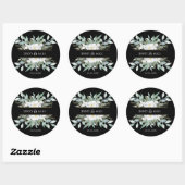 Einfache, elegante Eukalyptus Ronde Sticker (Vel)