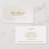 Einfache elegante Kosmetik Salon Spa Visitenkarte Visitekaartje (Voorkant / Achterkant)