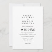 Einfache Moderne Einladung Kaart (Voorkant)