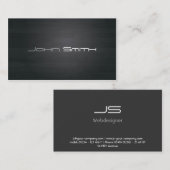 Einfache, moderne,  elegante, Visitenkarte Visitekaartje (Voorkant / Achterkant)