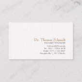 Einfache und elegante berufliche Psychiater Visitekaartje (Voorkant)