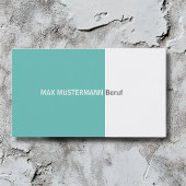 Einfache Visitenkarte Visitekaartje