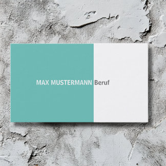 Einfache Visitenkarte Visitekaartje