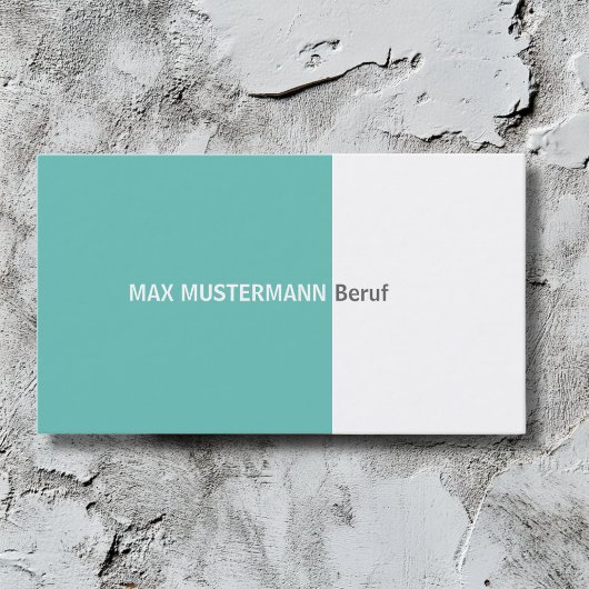 Einfache Visitenkarte Visitekaartje