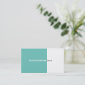 Einfache Visitenkarte Visitekaartje (Staand voorkant)