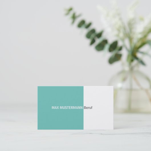 Einfache Visitenkarte Visitekaartje (Staand voorkant)