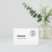 Einfache Visitenkarten Vorlage - Online Gestalten Visitekaartje (Staand voorkant)