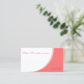 einfache Vorlage Visitenkarten Visitekaartje (Staand voorkant)