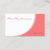 einfache Vorlage Visitenkarten Visitekaartje (Voorkant)