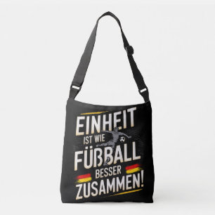 Einheit ist wie Fußball – Besser Zusammen! handtas