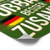 Einheit ist wie Fußball – Besser Zusammen! Poster (Hoek)