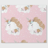 Einhorn-Geschenkpapier Cadeaupapier (Vlak)