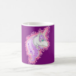 Einhorn lila rosa koffiemok
