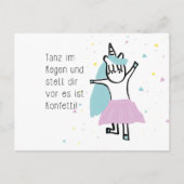 Einhorn - Postkarte Briefkaart (Voorkant)