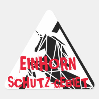 EINHORN SCHUTZGEBIET STICKER