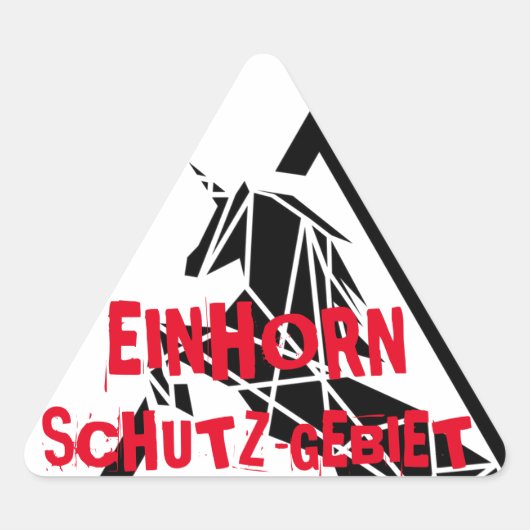 EINHORN SCHUTZGEBIET STICKER (Voorkant)